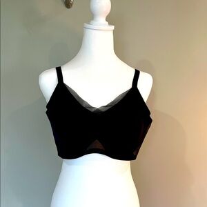 Honeylove Crossover Bra, Black, XL
